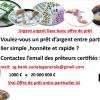   PRÊT ENTRE PARTICULIER sérieux en France Belgique Suisse: quelques conseils de  prudence .-Avez-vous besoin d'un prêt d'argent sans passer par une banque ? contactez-nous : (  banque.de.france.fr.euro@gmail.com  ) Nous donnons de 1000€ a 90 000 000€. Bonjour a tous 